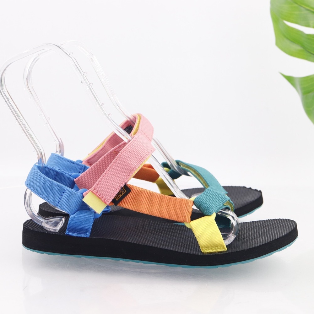 Teva Womens Original Universal Sandal Size 10 Blue Pink Adjustable Shoe Outdoor